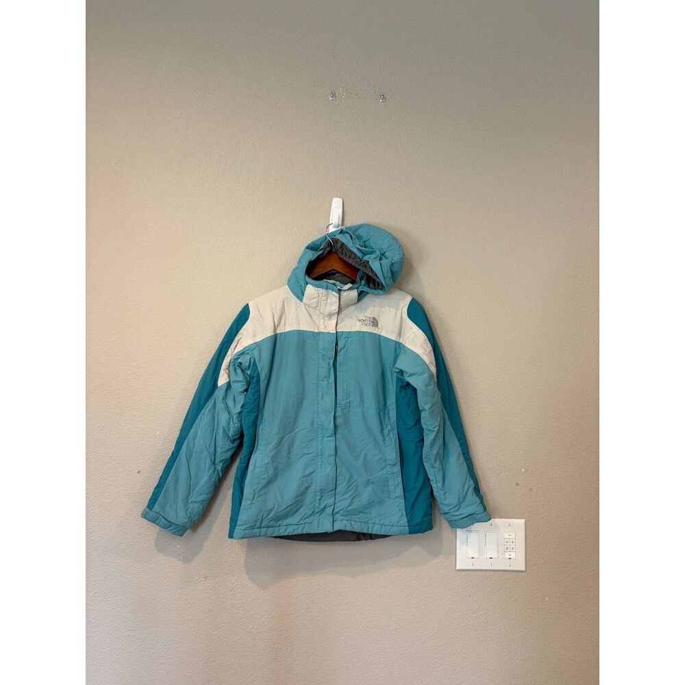 North Face Approach Hooded Winter Ski Jacket Girls Large L 14/16 Insulated Teal